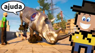 CHEGOU O RINOCERONTE DO FUTURO (Goat Simulator 3 • Parte 8)