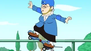Walter Vs Skater Granny! | Dennis the Menace and Gnasher | | Stunt Gran | S04 E19 | Beano