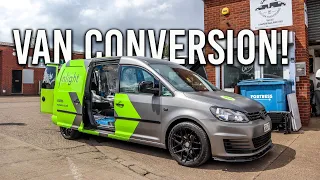 Greenlight Caddy Van's Stylish Evolution with Van Lab Conversions!