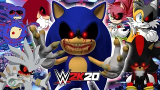 SONIC.EXE ELIMINATION CHAMBER | WWE 2K20 Gameplay