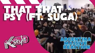 PSY FT. SUGA OF BTS 'THAT THAT' MASSIVE MV REACTION // 싸이 리액션 아르헨티나