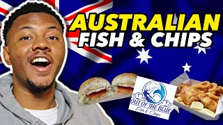 AMERICAN REACTS TO Australian Fish and Chips