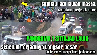 Jalan lumpuh total, ribuan massa terjebak di Sitinjau lauik puluhan km