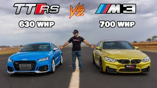 DRAG RACING DO ANO | BMW M3 700 WHP VS AUDI TTRS 630 WHP