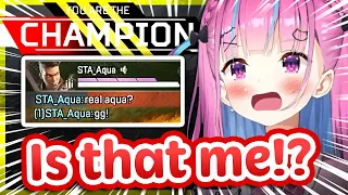 Aqua Met A Fake Aqua & They DOMINATED the WHOLE LOBBY! *Champion* Apex Solo Master【ENG Sub Hololive】