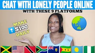 9 Secret Websites & Apps to Make $100 Daily Chatting w/ Lonely Online|Work from Home Jobs