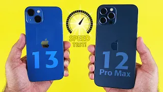 iPhone 13 vs iPhone 12 Pro Max SPEED TEST! SHOCKING😨