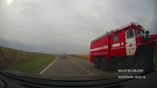 Driving in Tula region: Романцевские горы - Богородицк - Киреевск - Тула 05/09/2020 (timelapse 4x)