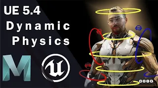 Настройка physics dynamic  и Spherical pose reader в игровом движке Unreal Engine 5.4 #5