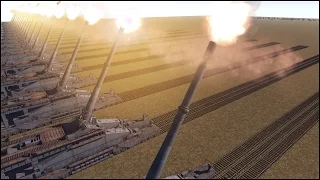 20 800MM GUSTAV RAILWAY GUNS vs U.S. ARMY - Men of War Assault Squad 2 - Editor Scenario #67