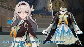 Game Honkai: Star Rail Firefly Cosplay Costumes Display