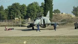 Hellenic Air Force F-4E Phantom start up