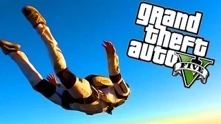 GTA 5 На PC - Прыжки с парашютом - Часть 2