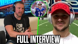 Pat McAfee & Josh Allen Talk Stefon Diggs, Changing His Throwing Motion, & More