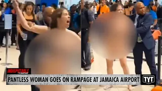 WATCH: Pantless Traveler Unleashes Rampage At Airport