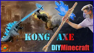 Making Minecraft Weapon Real Life | How To Make AXE in "GODZILLA vs KONG"