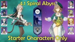 Starter Characters Only: 4.1 Spiral Abyss