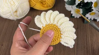 Wow.💯✅👍🏻super easy crochet flowers  making for beginners online tutorial #crochet #flowers