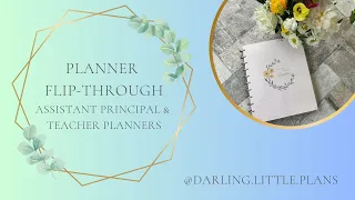 Planner Flip-through | Teacher Planner | Assistant Principal Planner