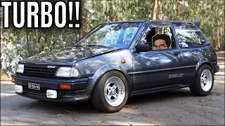 200HP TOYOTA STARLET Interview!! EP70 Turbo swap, ISTO ANDA!!