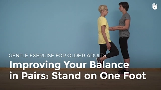 Improving Your Balance in Pairs: Standing on One Foot | Exercise for Older Adults