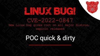 CVE-2022-0847 New Linux Security Bug gives ROOT on all major distros!