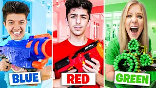 EXTREME One Color NERF Hide and Seek vs FaZe Rug! - Challenge