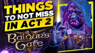 Things You Can Miss In Act 2 - Baldur's Gate 3