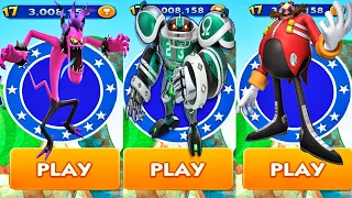 Sonic Dash - Linebacker Omega New Character vs All Bosses Zazz Eggman - All Characters Unlocked