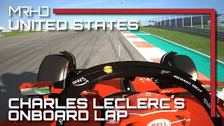 Charles Leclerc's Onboard Lap | 2023 United States Grand Prix | Assetto Corsa