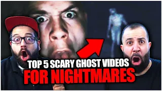 Top 5 SCARY Ghost Videos For NIGHTMARES | REACTION!!