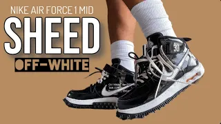 OFF WHITE NIKE AIR FORCE 1 MID "SHEED" REVIEW & ON FEET | FLOP OR COP? |