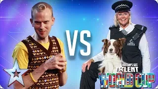 Jules & Matisse vs Robert White | Britain's Got Talent World Cup 2018