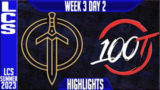 100 vs GG Highlights | LCS Summer 2023 W3D2 | 100 Thieves vs Golden Guardians