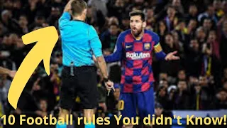 10 Football rules YOU didn't know!