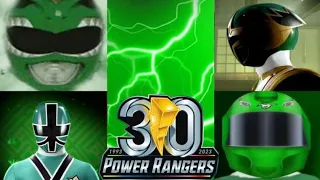 Forever Green Rangers Morphs (Mighty Morphin - Cosmic Fury) 30th Anniversary