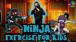 Ninja Exercise for Kids | Learn about Japan | Indoor workout for Children