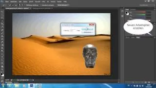 Photoshop CS6 -- Um den Kopf Schreiben