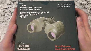 Обзор бинокля Yukon Gear Ridgeline APX Binoculars, 7x32