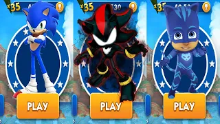 Subway Surfers Sonic Boom vs Sonic Dash Dark Shadow v Tag with Ryan Pj Masks All Characters Unlocked