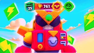 RANK 25 750 KUPA! MECHA ŞÖVALYE SURGE! YAPTIM !!! - Brawl Stars