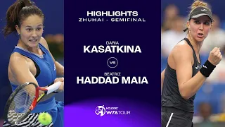 Beatriz Haddad Maia vs. Daria Kasatkina| 2023 Zhuhai Semifinal| WTA Match Highlights