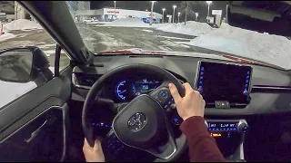 2021 Toyota RAV4 Prime XSE - POV Night Drive (Binaural Audio)
