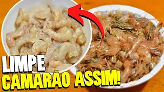 COMO LIMPAR CAMARÃO DO JEITO CERTO | Passo a passo completo e fácil