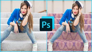 Apply A Pattern on Stair with Vanishing Point in Photoshop | Photoshop Tutorial