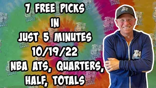 Free NBA Betting Picks Wednesday 10/19/22 NBA Betting Tips and Predictions | 7 Free Picks