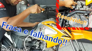 Bros falhando e fraca teste rápido para resolver o problema serve para toda moto injetada