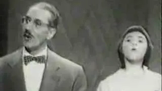 Groucho and Melinda Marx - audio re-sync - There is Beauty in the Bellow of the Blast