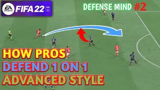 Jockey aggressive and trap your opponent - defense mind #2 Deep Researcher FIFA 22