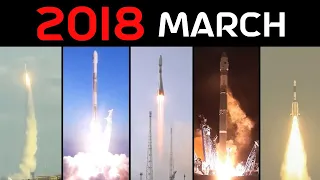 Rocket Launch Compilation 2018 - March